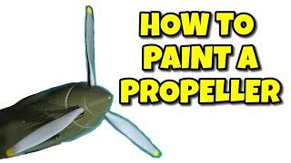 How to paint a Propeller - Aircraft Model | How to paint Propeller tips