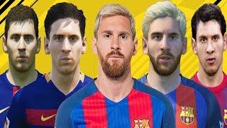 Lionel MESSI from FIFA 06 to FIFA 17 (vs Real Face Comparison)