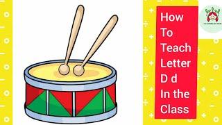 How to teach letter 'D' 'd' in the kindergarten class. #class#onlinelearning#ABC#letter