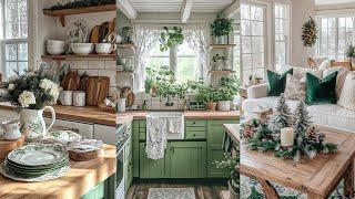 GREEN & WHITE COTTAGE DECOR: Seasonal Simplicity POST-CHRISTMAS Home Ideas That Spark Creativeness