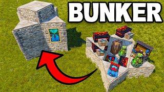 EASY COMPACT START BUNKER for WIPE ( SOLO / DUO BASE DESIGN ) RUST