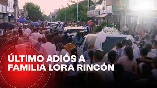 Así fue el sepelio de la familia Lora Rincón en Aguachica, Cesar