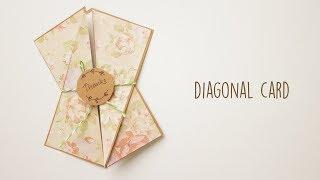 Diagonal Fold Card | DIY Handmade Cards