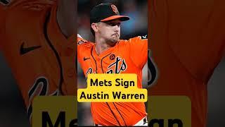 Breaking News! The New York Mets sign Austin Warren to a minor league deal. #mlb