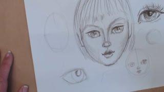 Art Shed Angel - Learn to draw simple faces for your art journals