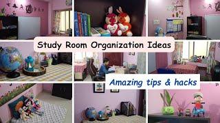 Kids Study Room Organization Ideas || Study table Organization || Amazing organization tips & hacks