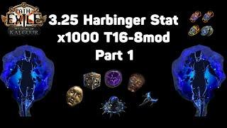 [PoE 3.25] New Harbinger Stat with T16-8mod. Test 1000 map. 17 Divine/h with 1st 100 map