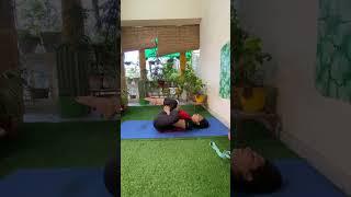 Supta Kapotasana . Hip opening #shorts