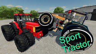 Brutal Power and Small and Large Two-Story Trailers for Transporting Colorful Tractors - Mods Test