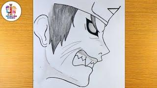 Danger horror naruto anime cartoon pencil drawing ​⁠@Taposhikidsacademy