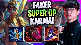 KARMA IS STILL SUPER OP! - T1 Faker Plays Karma Mid vs Hwei! | Season 2024