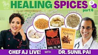 Healing Spice Part Six: Fennel Seed, Fenugreek, Galangal and Garlic with Dr. Sunil Pai + Q & A