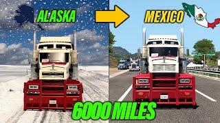 ATS Longest Delivery From Alaska to Mexico | Over 6000 Miles in 8 hours