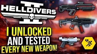 Helldivers 2  - I tested every NEW weapon in the Truth Enforcers Warbond