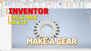 Autodesk Inventor How To Make A Gear Tutorial