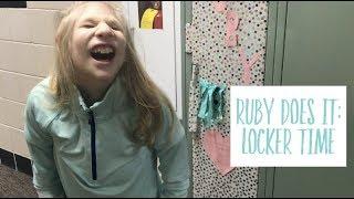 Ruby Does It: Locker Time! | Ruby puts her stuff in her locker