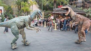 Attack of the Raptors at Universal Studios Hollywood for #JurassicPark25 event