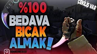 %100 BEDAVA NASIL BIÇAK ALINIR ? | CS:GO BEDAVA BIÇAK ALMAK ! *ÇEKİLİŞ VAR*