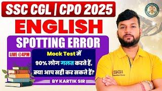 ENGLISH IMPORTANT IDIOMS' CLASS | SSC CGL /CPO 2025  | ENGLISH BY KARTIK SIR #ssccgl2025 #ssccpo2025