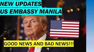 GOOD NEWS AND BAD NEWS - US EMBASSY MANILA | MAY INTERVIEW WAIVER PA RIN? VISA PROCESSING UPDATE