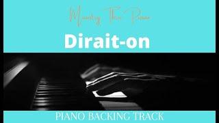 Dirait-on  PIANO ACCOMPANIMENT