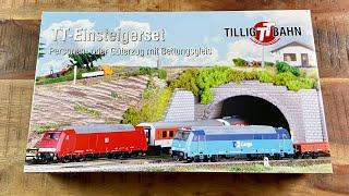 Tillig Startset Güterzug Nr 01500 - Test & Unboxing Spur TT Modelleisenbahn