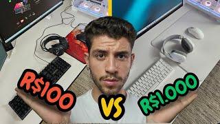 Setup de R$100 vs Setup de R$1.000 Em qual eu Joguei Melhor?