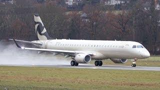 Embraer Lineage 1000 (ERJ-190-100 ECJ) - Al Jaber Aviation -  Take Off at Airport Bern-Belp