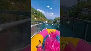 Glass water slides