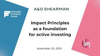 Impact Investing Principles: Balancing Alpha Generation and Social Impact.