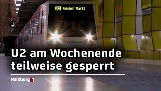 U2 Sperrung am Wochenende: Kein Betrieb zwischen Horner Rennbahn und Billstedt