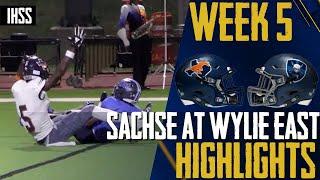 Sachse at Wylie East - 2023 Week 5 Football Highlights