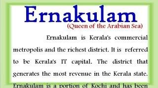 About Ernakulam district in Kerala state Essay on Ernakulam district in English speech on Ernakulam