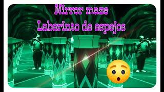 Mirror maze, Laberinto de espejos, mirror crash, choque con espejos, fun, diversion