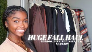 FALL HAUL + MINI LOOKBOOK: BOOHOO, ZARA, PRETTYLITTLETHING, & NASTY GAL