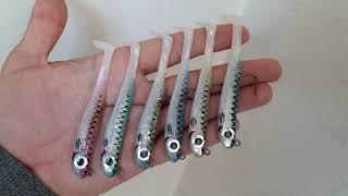 Sea Bass Candy Hand Made Silicon Lures