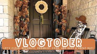 VLOGTOBER 2024 | COZY FALL | EASY FALL DECOR | EASY FALL RECIPES | HOLIDAY PLANNING | AUTUMN