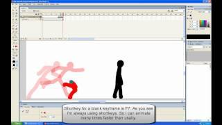 BasicTutorial // Flash pro 8 || Basic stick look and animation