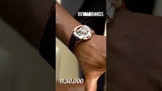 Francis Wearing Limited Edition Jacobandco Epic Xflight of CR7 Baguette Watch