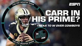 Pat McAfee COMPLIMENTS Derek Carr's CONFIDENCE +PRIMETIME  with Saints?  The Pat McAfee Show