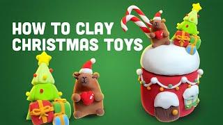 How I Make Cute Clay Candy Boxes Using Air Dry Clay / No Bake | Christmas Toys #18