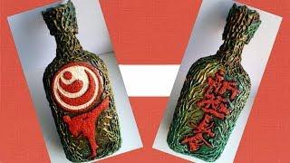 DIY Декор Бутылки на тему Карате