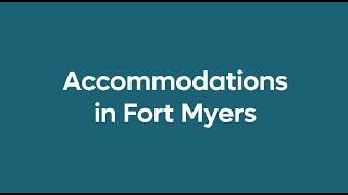 Accommodations in Fort Myers