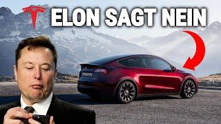 ELON SAGT NEIN ZUM TESLA MODEL Y REFRESH 2024 