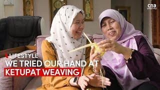 Preserving the tradition of ketupat weaving – we tried making one | CNA Lifestyle