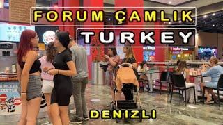 Walking in Denizli Turkey | Denizli Best Shopping Mall |Forum Camlik |August 2022|Best place#walking