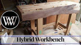 Hand Tool Woodworking Bench 4 - Wood By Wright Roubo English Hybrid Workbench