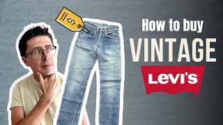 How to buy vintage Levi's jeans - The Guide. Vintage Levis 501, 505, orange tab, 512, 511, 517, 550