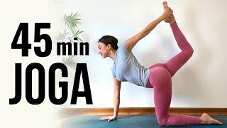 45 minuta Joga | Joga vežbe za celo telo - istezanje i jačanje celog tela | Samo Joga