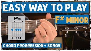 EASIEST Way To Play F#m Chord for Beginners - No Barre Chord! | Beginner Guitar Lessons